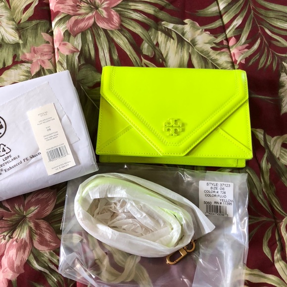 Tory Burch Handbags - Tory Burch mini Kira neon crossbody bag